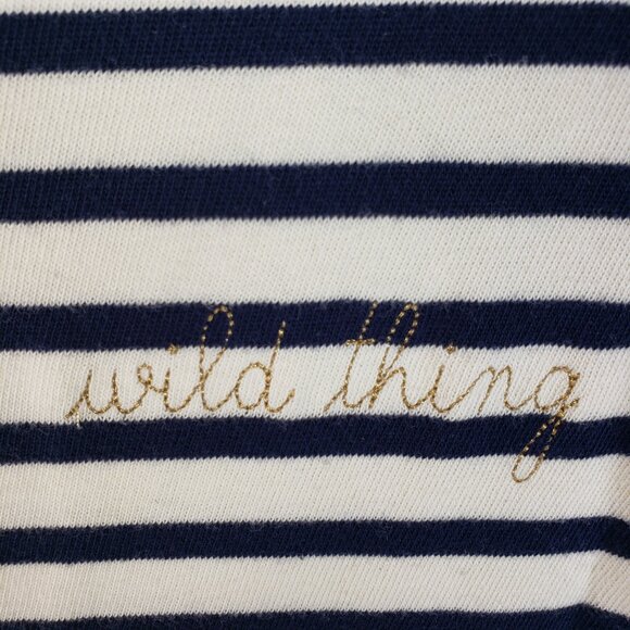 Maison Labiche Sailor Shirt Wild Thing Gold Embroidery size S Cotton Nautical - Picture 5 of 11